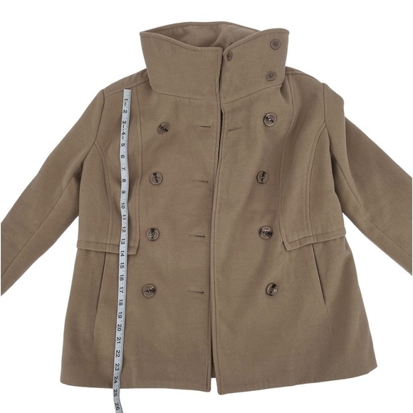 Forever 21 Tan Double Breasted Pea Coat Size Large Women's - Picture 7 of 9